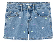 Name It shorts light blue denim with butterflies